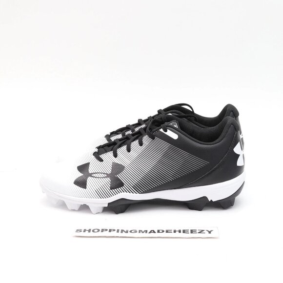 [US 12.5] UNDER ARMOUR UA LEADOFF Low RM Rubber Baseball Cleats Shoes White Blac main image 7